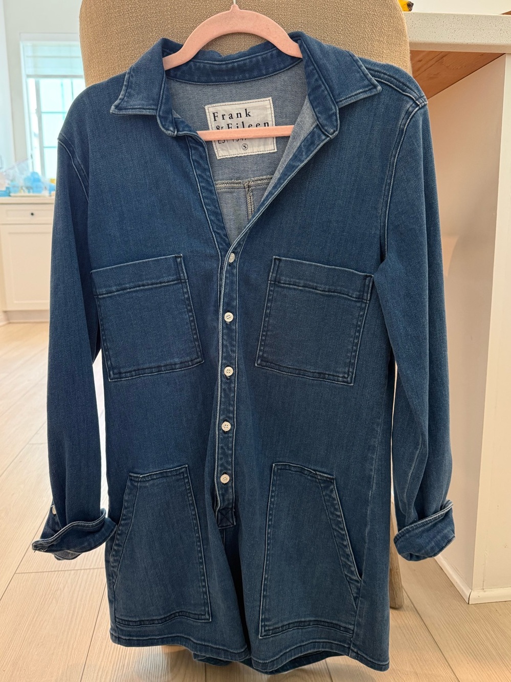 Frank & Eileen Denim Ireland Playsuit. size s